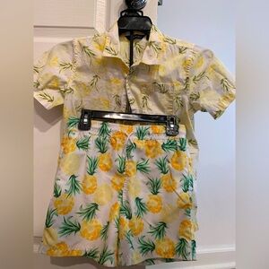 😎Janie and Jack 2 pieces Pineapple Swim Suit